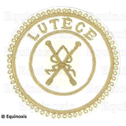 Badge / Macaron GLNF – Grande tenue provinciale – Grand Directeur des Cérémonies – Lutèce – Brodé main